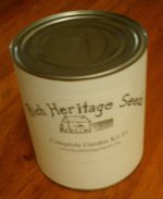 Complete Garden Kits in Metal Storage containers for Safe Seed Storage